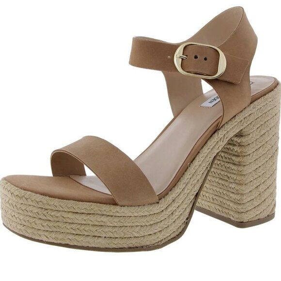 Steve Madden Janice Woven Nubuck Platform Sandals Size 11 NEW - Picture 5 of 6